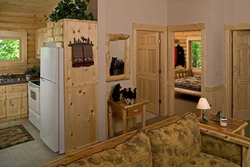 Kitchen hallway at the dacha photo