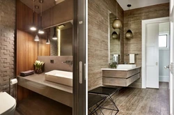 Hallway bathroom design