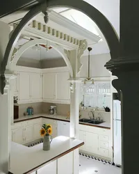 Interior kitchen doorway