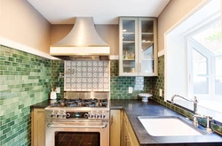 Interior tile kitchen apron