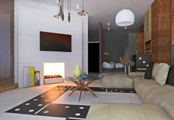 Triangular Living Room Interior