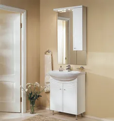 Фото ванных комнат с зеркалом тумбой