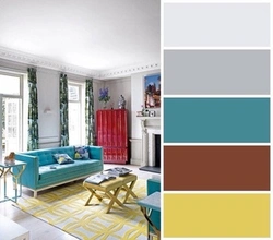 Бирюзовый цвет сочетание в интерьере гостиной с другими цветами