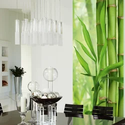 Wallpaper for kitchen bamboo photo