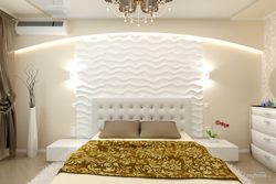 3d panels in the bedroom interior