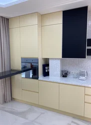 Kitchen with grooved fronts design