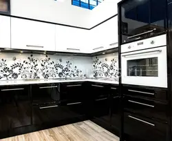 Кухни низ черный фото