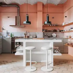 Terracotta Color Kitchen Photo In The Interior