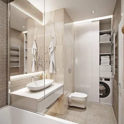 Bathroom Interior With Built-In Bath