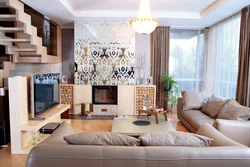 Fusion living room interior photo