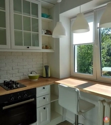 Window Sill As A Countertop In The Kitchen Photo In Khrushchev