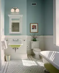 Bath without tiles on the walls design photo