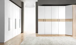 Design Of A Built-In Hallway With Hinged Doors Photo