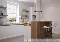 Кухня без верхних шкафов дизайн 2023
