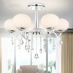 Ceiling chandelier for the living room inexpensive photo