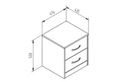 Тумбочки в спальню фото размеры