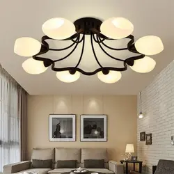 Chandeliers for low ceilings living room design