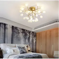 Chandeliers In The Bedroom For A Suspended Ceiling Photo In The Interior