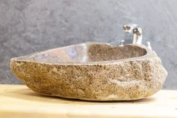 Каменная ракавіна ў ванну фота