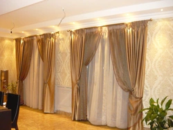 Curtain design for a large window in the living room