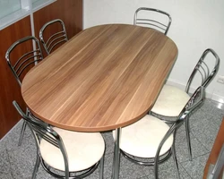 Овальный стол стулья на кухню фото