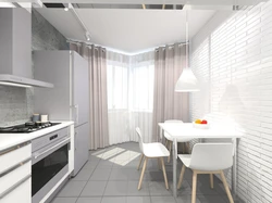 Kitchen P44T In Two-Room Apartment Design Photo