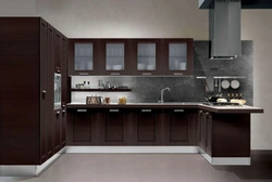 Kitchen Color Dark Wood Photo