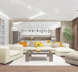 Trapezoidal living room design