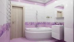 Дизайн ванной лавандовый