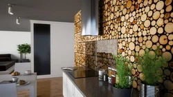 Photo of decorated kitchen walls