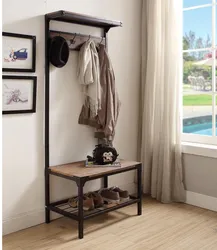 Open hanger for the hallway in a modern style photo