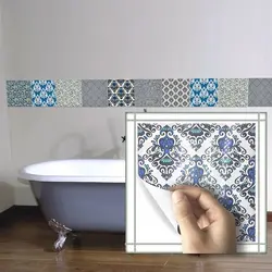 Фото наклейки на плитку в ванную комнату