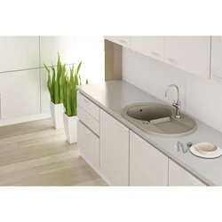 Kitchens with white sink photo