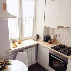 Renovation of a small kitchen in Khrushchev 5 sq m photo