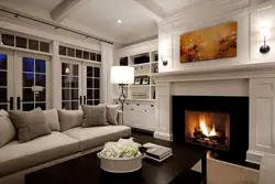 Living Room In A Modern Style In The House Photo