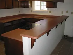 Bar counter for the kitchen with your own hands from the countertop photo