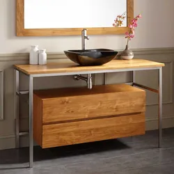 Bathroom cabinets with bowl photo