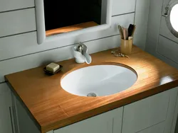 Встраиваемые раковины на столешницу в ванную комнату фото