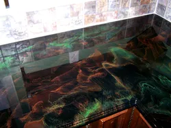 Epoxy resin kitchen photo