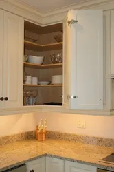 Corner cabinet for kitchen photo