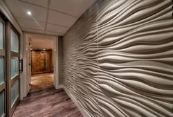 3D panels in the interior of the hallway