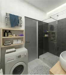 Bathroom in studio apartment photo