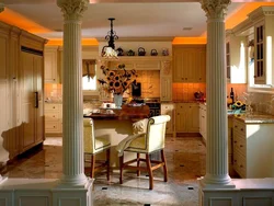 Roman Style In The Kitchen Interior Photo
