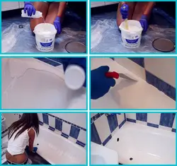 Краска для ванны фото до и после