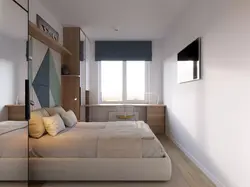 Маленькая спальня с одним окном дизайн