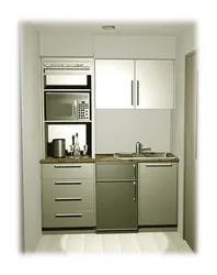 Кухня с мини холодильником фото