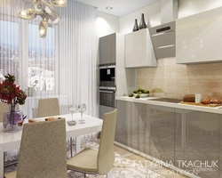 Реальные фото кухонь в квартире в светлых современных тонах