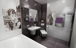 Кафельная плитка в ванне и туалете дизайн