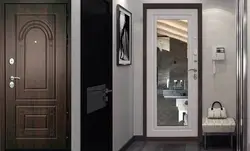 Входные двери с зеркалом интерьер квартиры