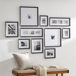 How to hang photos on the wall of an apartment